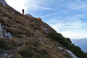 57 Saliamo per ripida traccia al Pizzo Badile